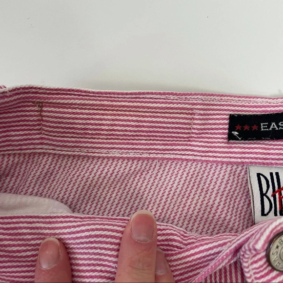 Vintage Bill Blass Pink and White Stripe High Waist Capris Pedal Pushers SZ 6P - Picture 10 of 12